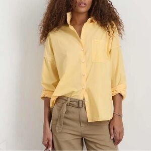 Alex Mill Yellow Cotton Poplin Shirt